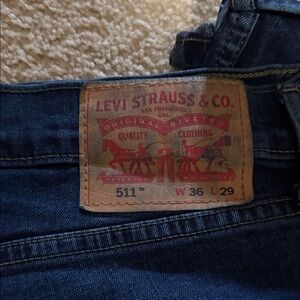 Levi's 511 Denim Pants with Leather Patch